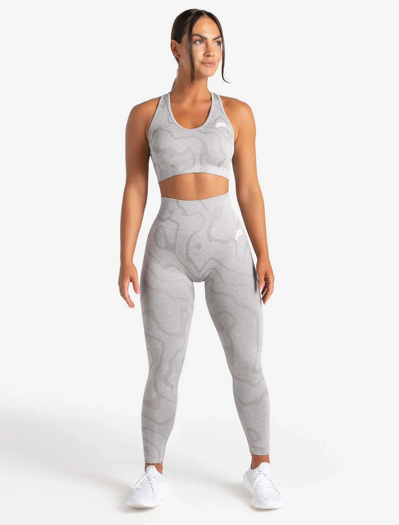 Sustainable Seamless Sports Bra - Cloud Grey