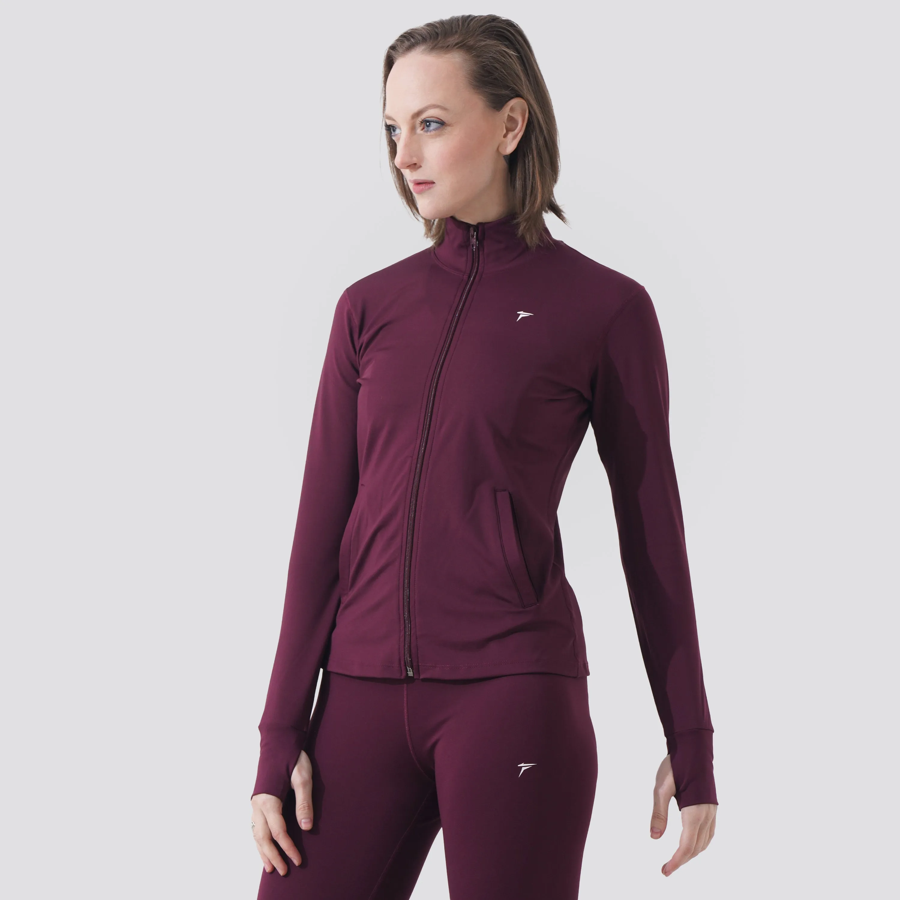 Tf-Maroon Velocity Women Jacket