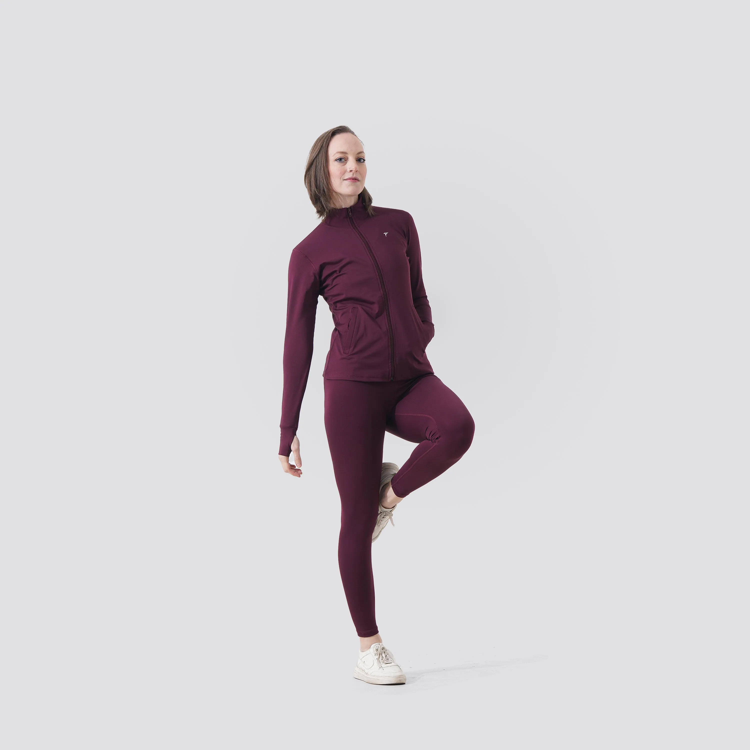 Tf-Maroon Velocity Women Jacket