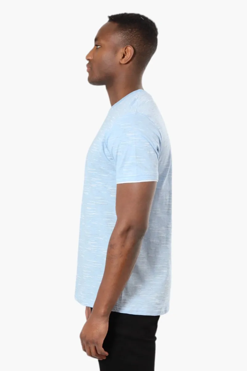 Urbanology Patterned Crewneck Tee - Blue