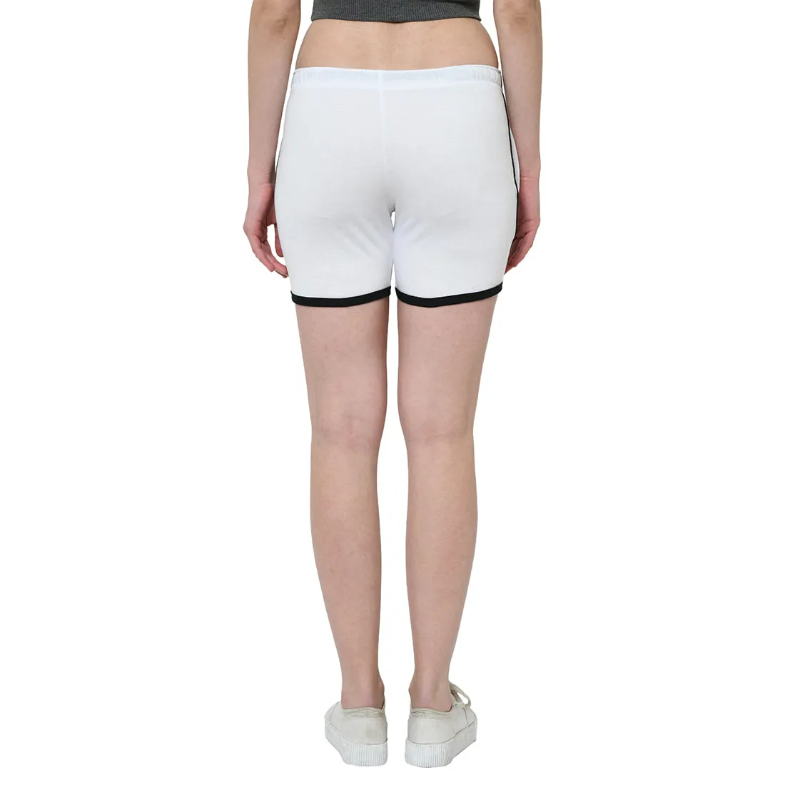 Vimal Jonney White Color Shorts For Women