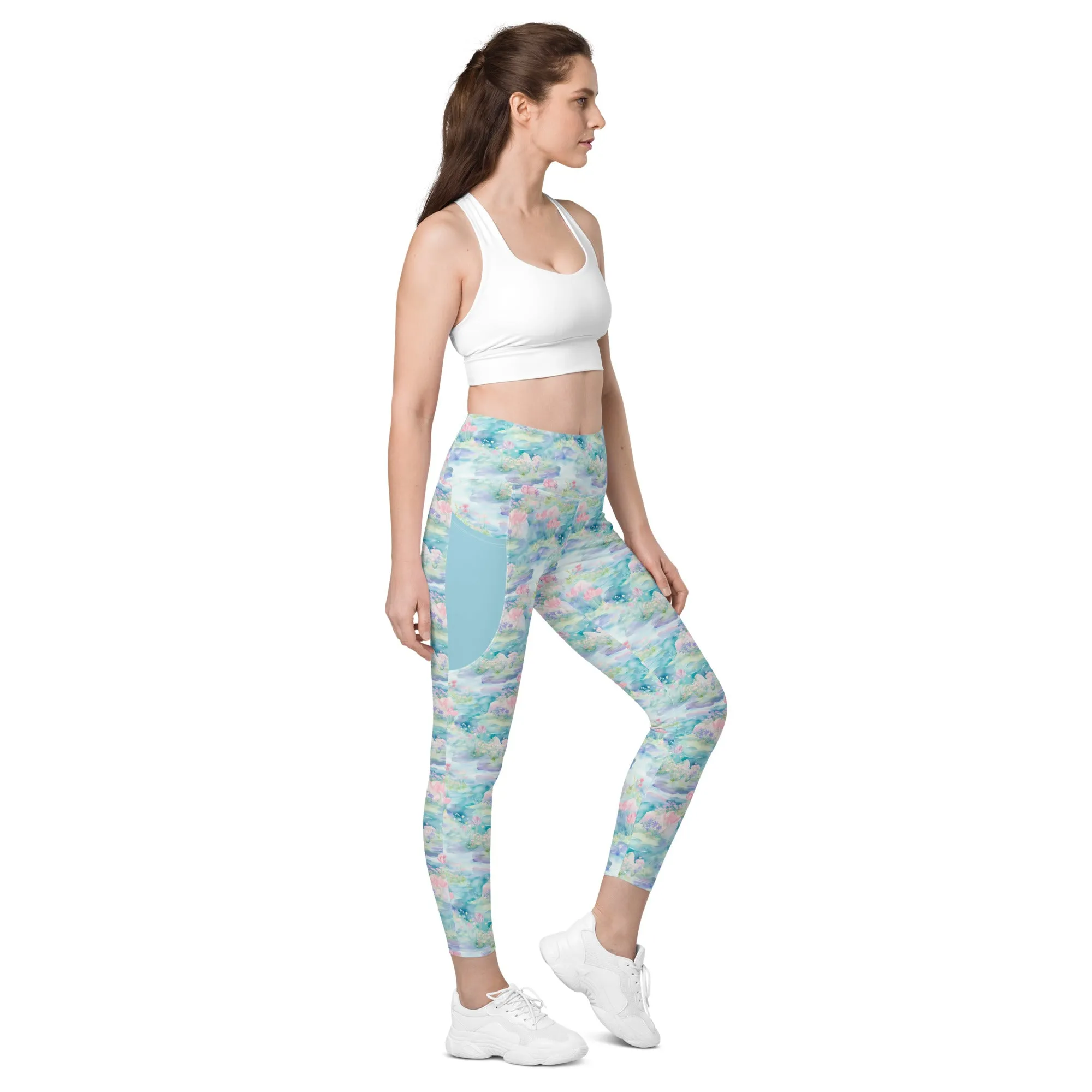 Water Lily- Leggings with pockets