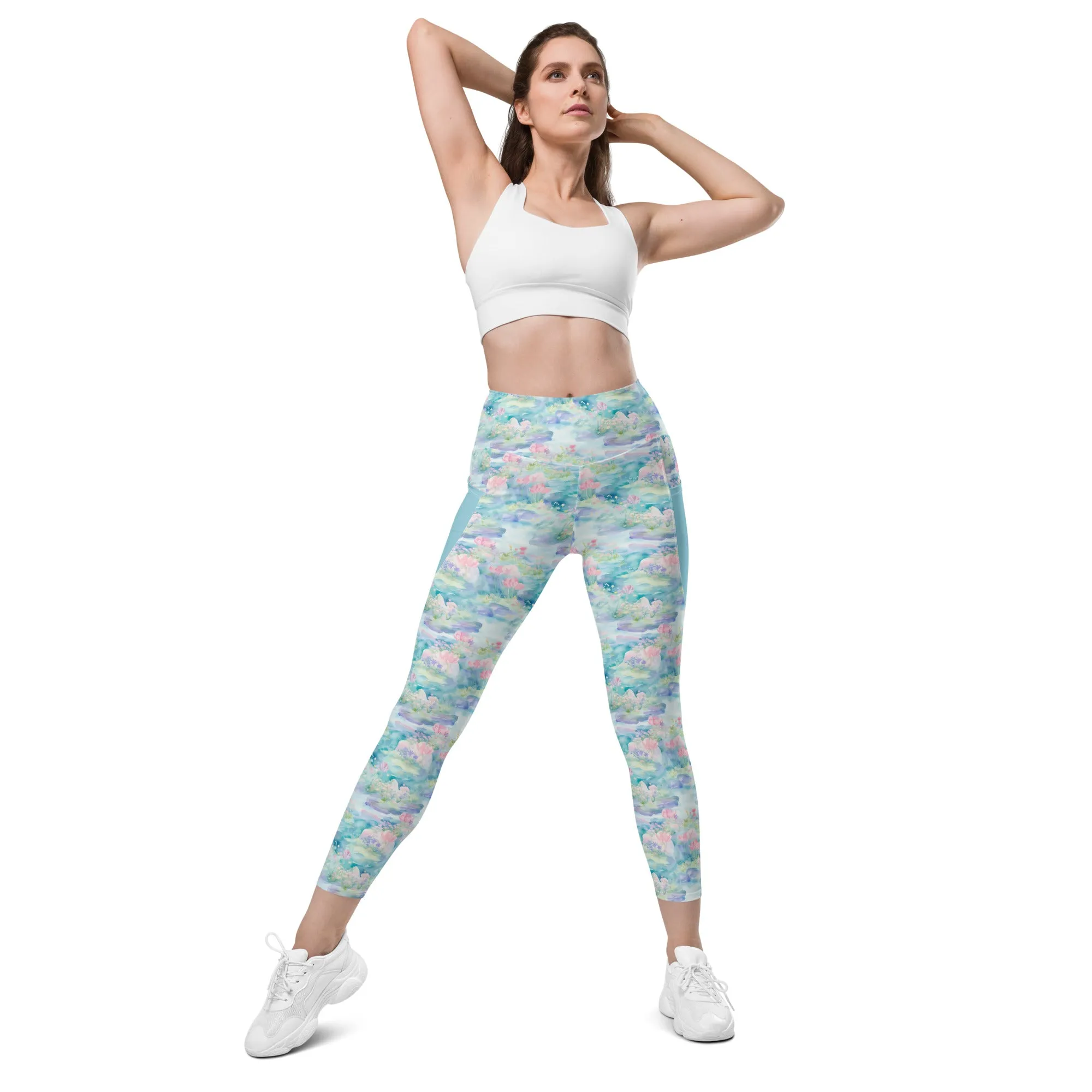 Water Lily- Leggings with pockets