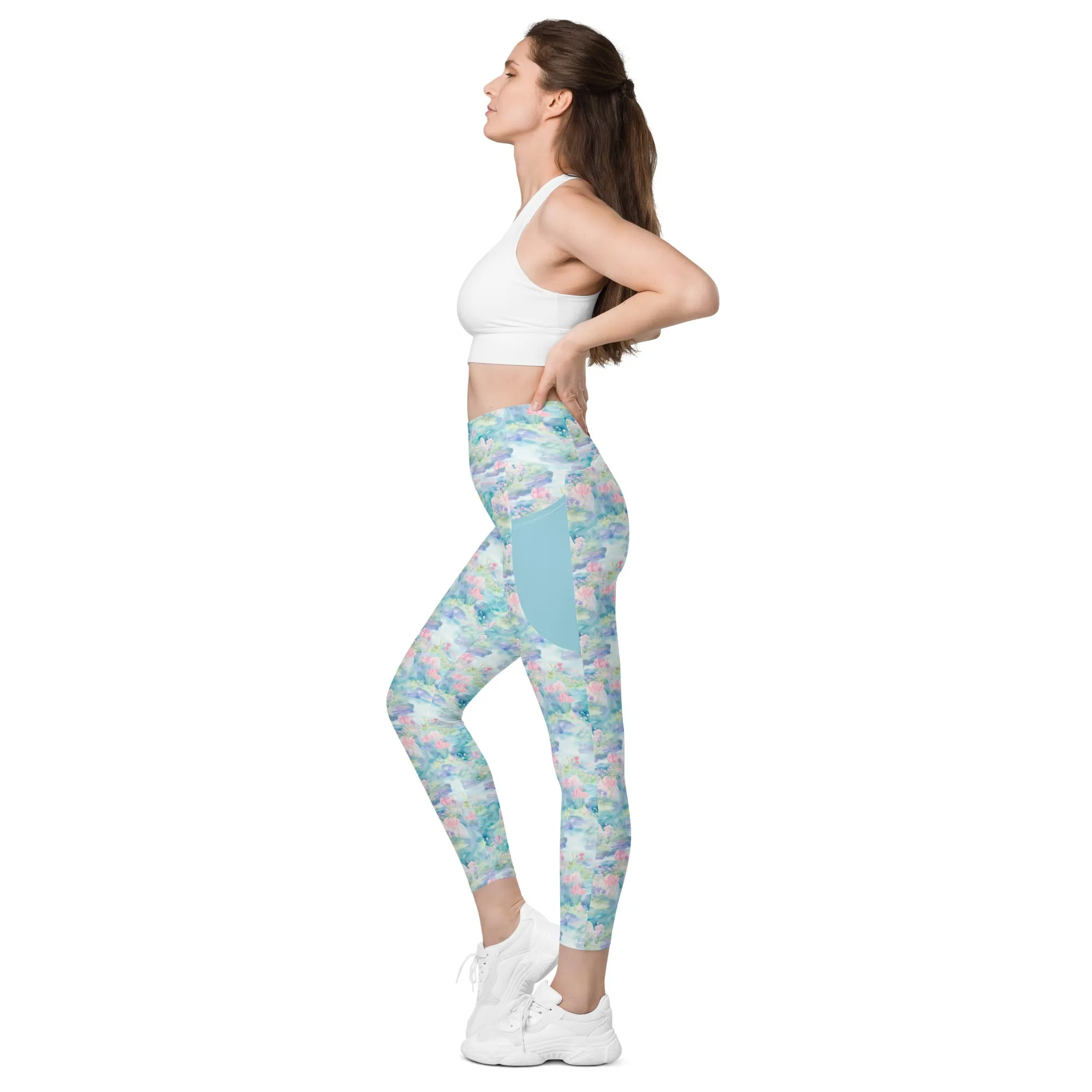 Water Lily- Leggings with pockets