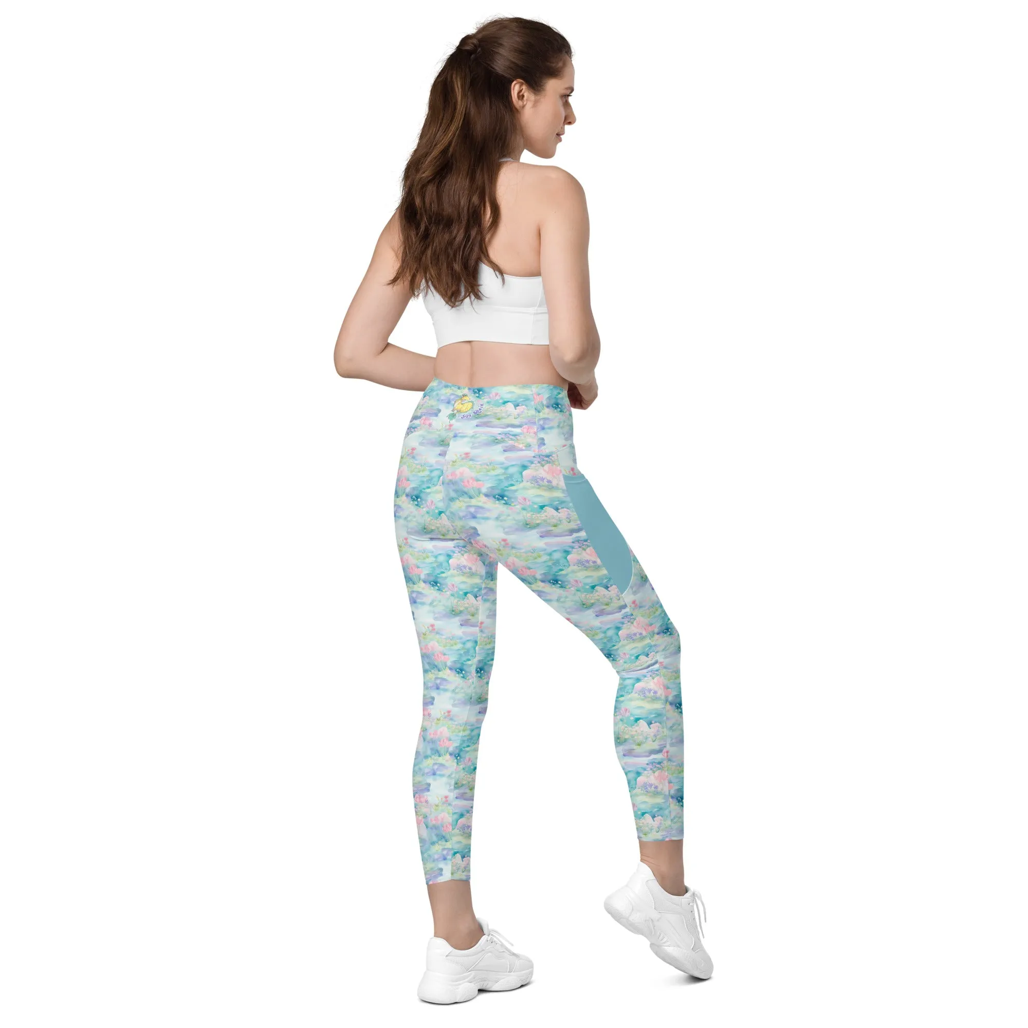 Water Lily- Leggings with pockets