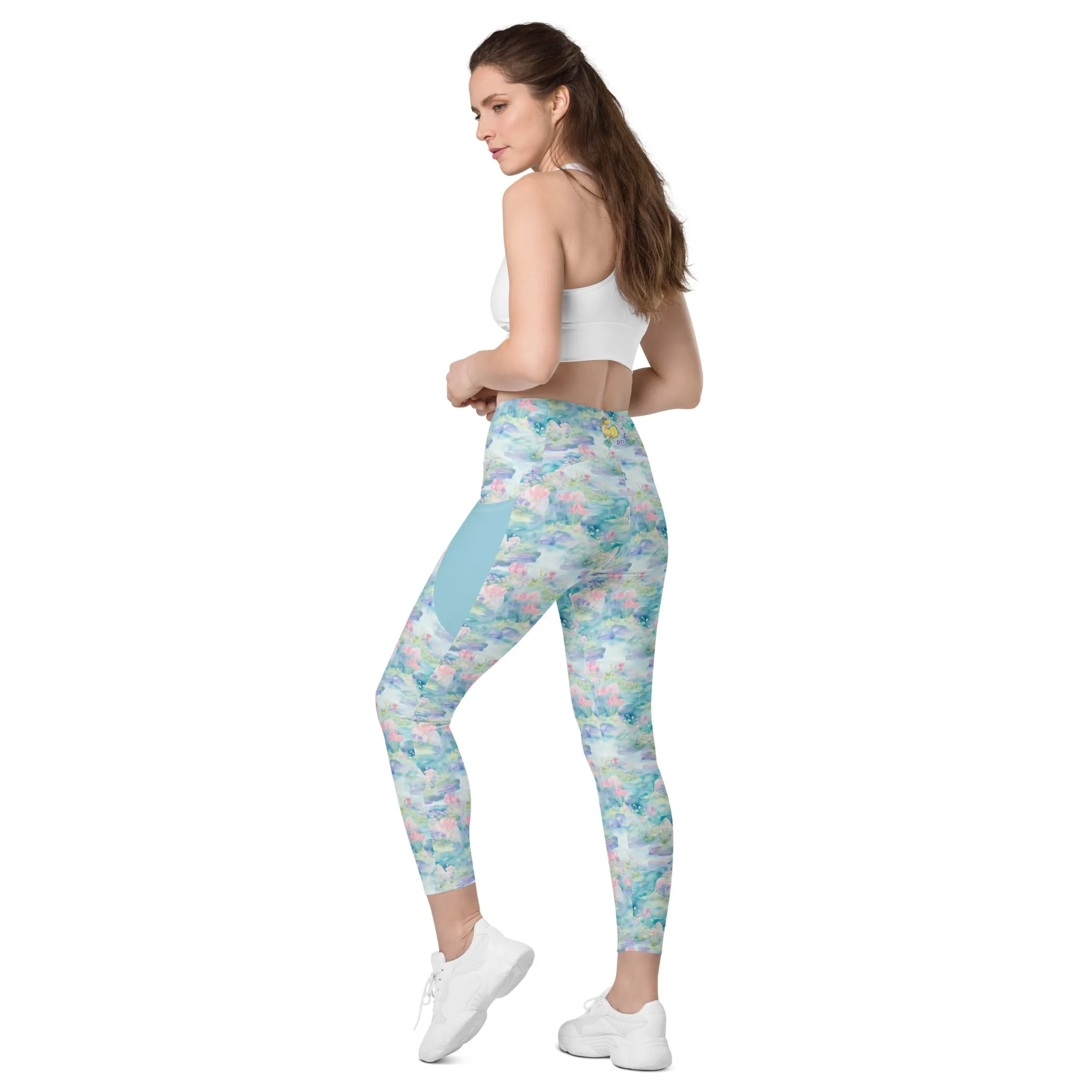 Water Lily- Leggings with pockets