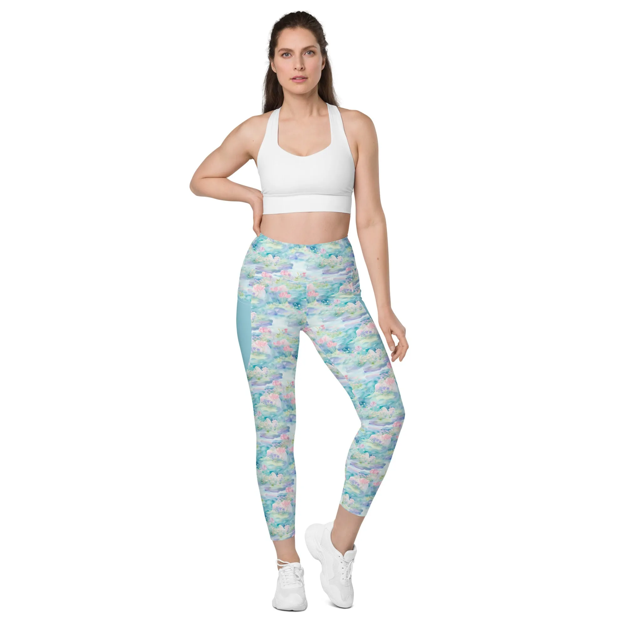 Water Lily- Leggings with pockets