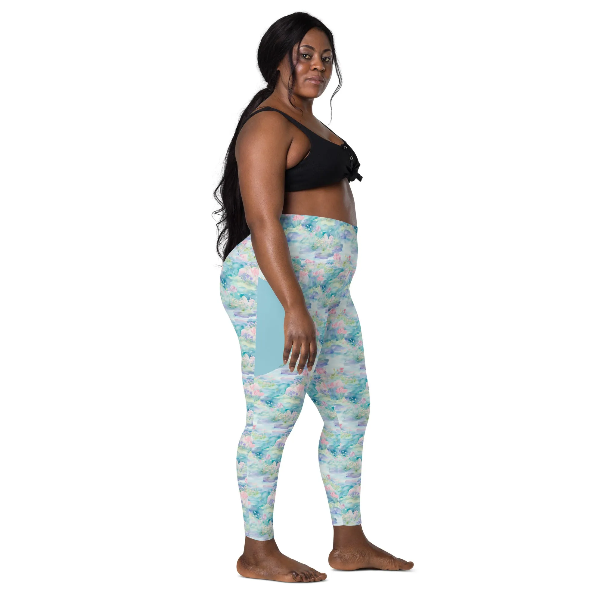 Water Lily- Leggings with pockets