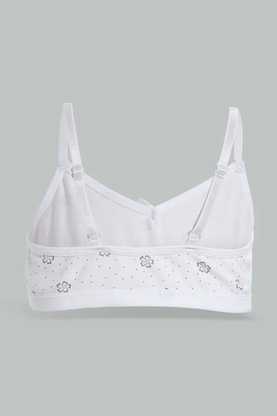 White And Yellow Non-Padded Bra For Senior Girls (2 Pack)