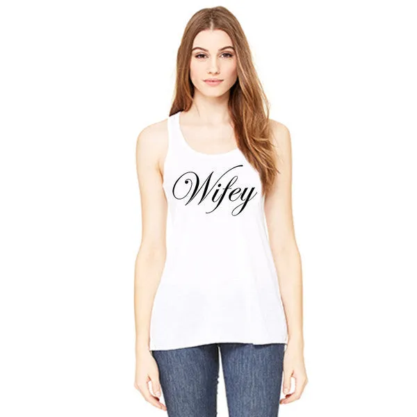 Wife Tank tops WIFEY Coral white black gray S - XXL. Mom Bride