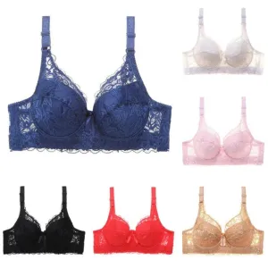 Womens Bras Brassiere Push Up Bra Sexy Seamless Bralette Lace Adjustment Plain Comfortable