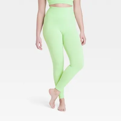 Women's Seamless High-Rise Rib Leggings - All In Motion